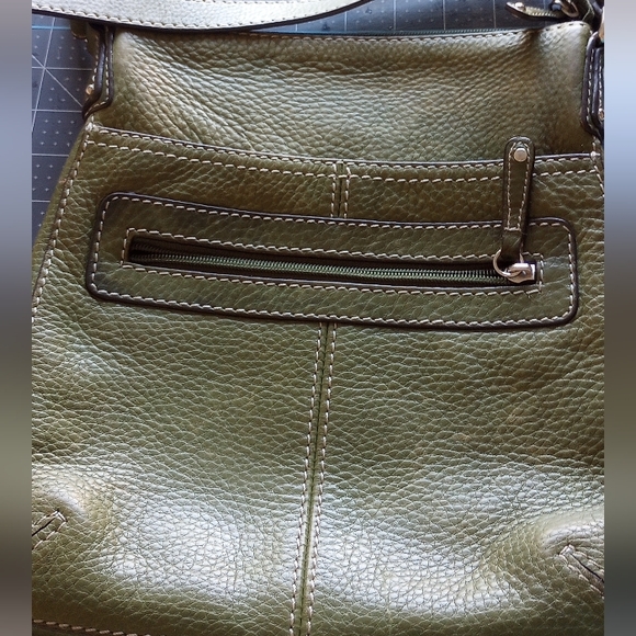Fossil Olive Green Leather Crossbody Bag - Picture 10 of 13